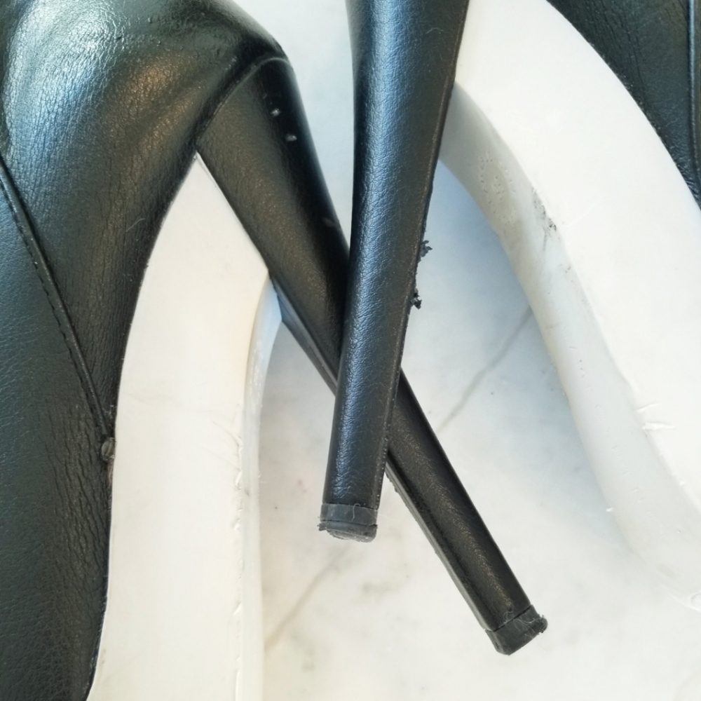 Stella McCartney Women's Black Ankle Boots Leather Mid-Calf Platform Designer 6 - Picture 7 of 16